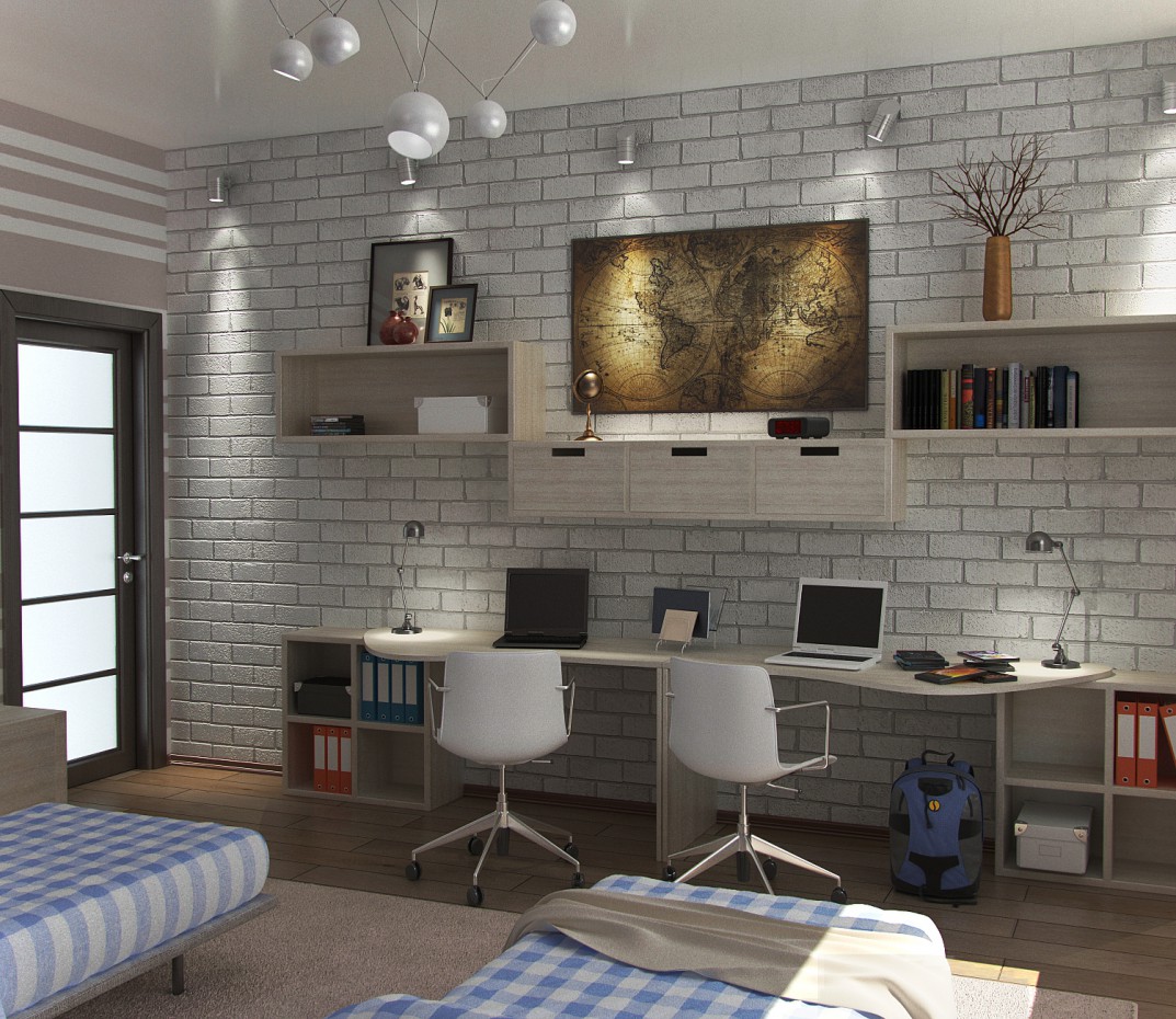 Детская комната Детская комната в 3d max vray изображение