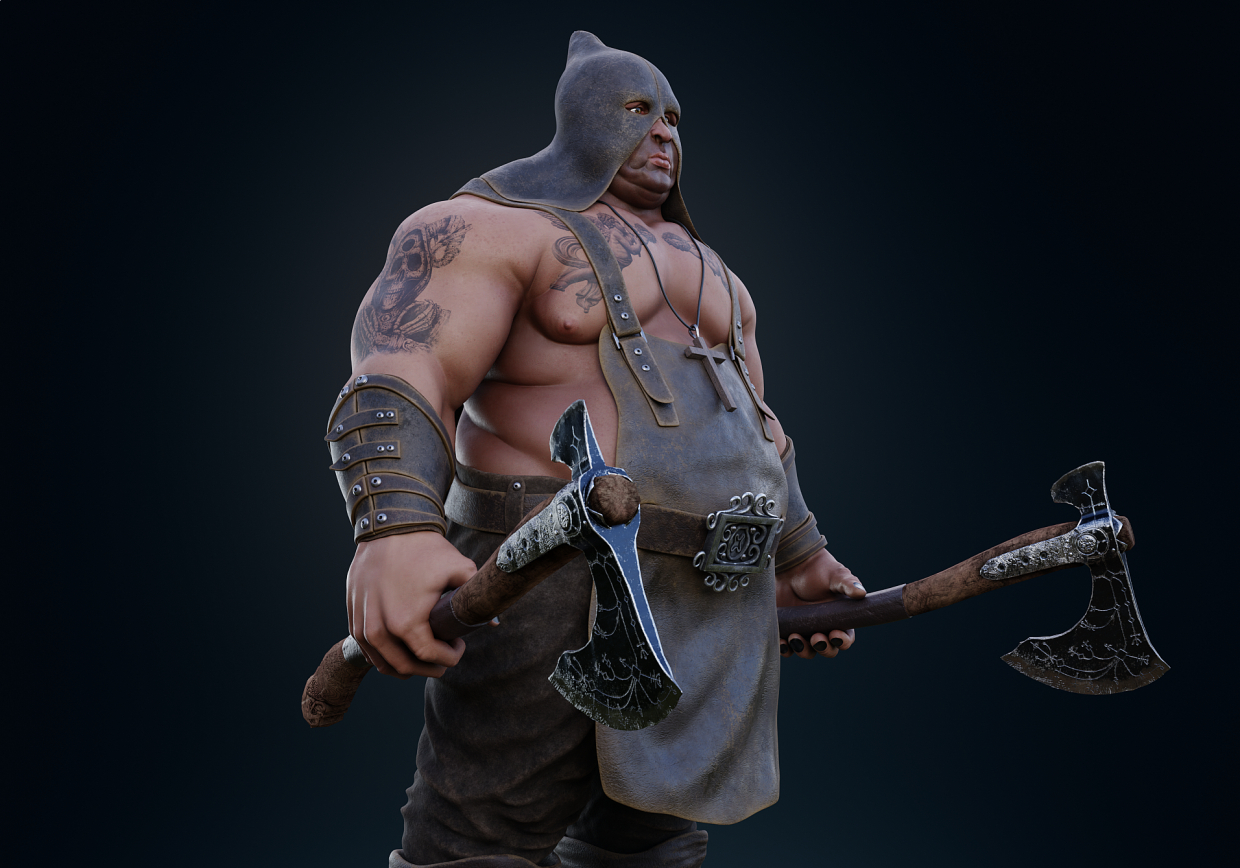 executioner in Blender cycles render image