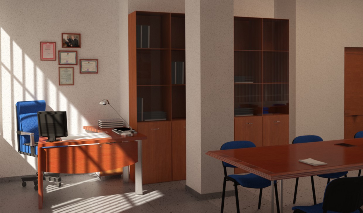 Робочий кабінет Робочий кабінет в 3d max vray зображення
