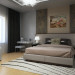 Schlafzimmer im modernen Stil in 3d max corona render Bild