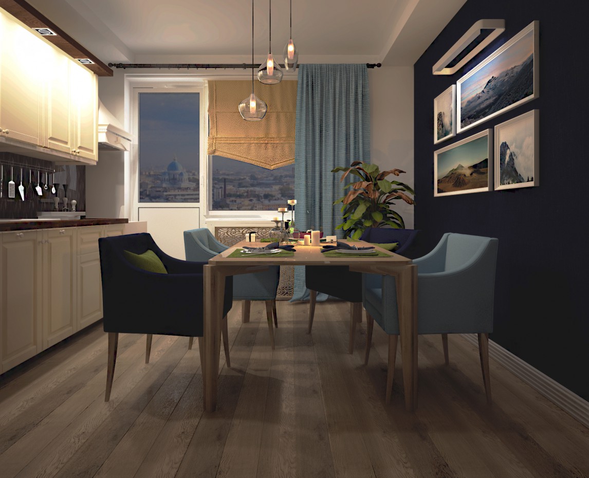 imagen de cocina en 3d max vray 3.0