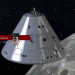 Apollo 11 капсула Nasa в Cinema 4d maxwell render зображення