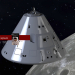 Apollo 11 capsule Nasa em Cinema 4d maxwell render imagem