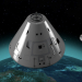 Apollo 11 capsule Nasa em Cinema 4d maxwell render imagem