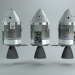 Apollo 11 Kapsel Nasa in Cinema 4d maxwell render Bild