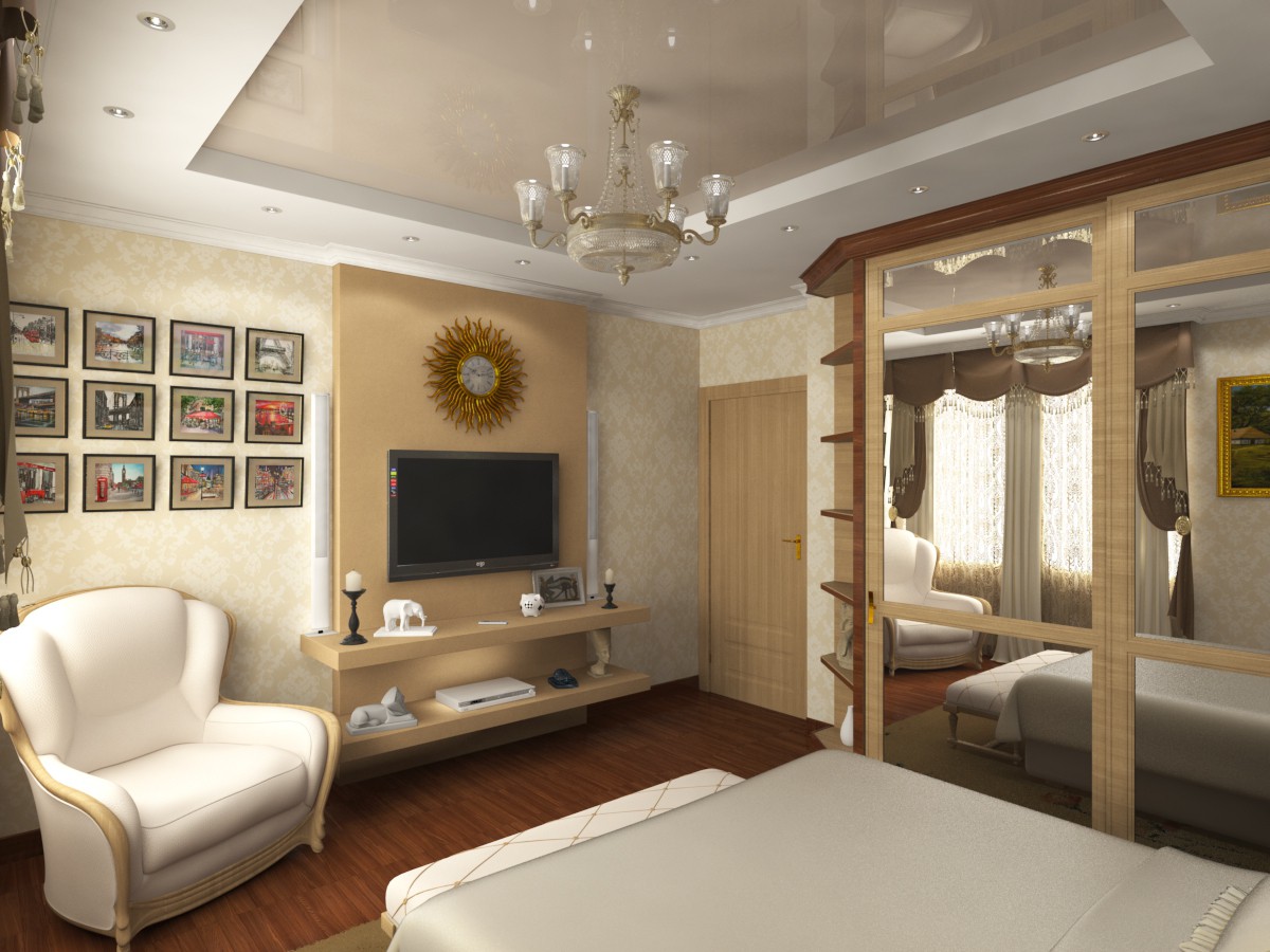 Bedroom in 3d max vray image