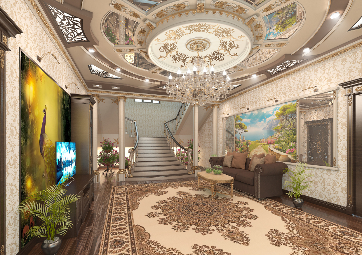 Lobby in 3d max vray 3.0 image