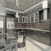 Metal kitchen in 3d max vray image