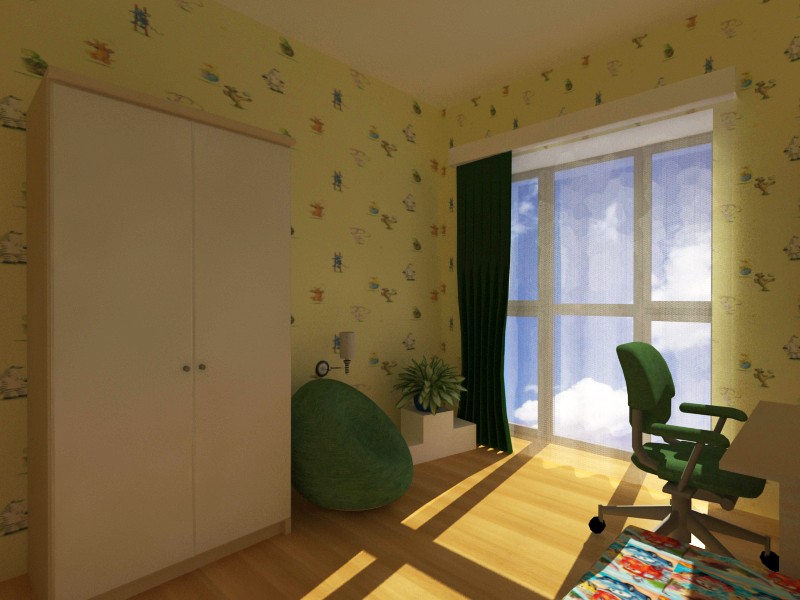 Nursery in 3d max vray image