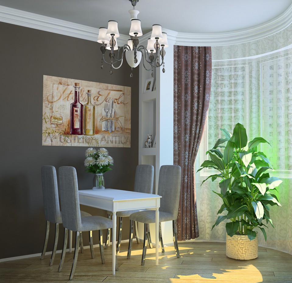 Antica cucina calda in 3d max vray immagine