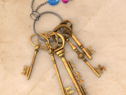 Schlüssel mit Schlüsselanhänger