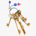 Schlüssel mit Schlüsselanhänger in 3d max vray 3.0 Bild
