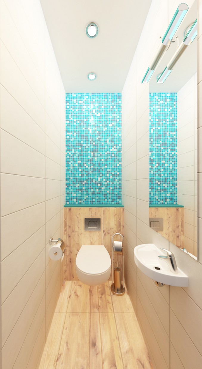Bathroom + Wc in 3d max vray image