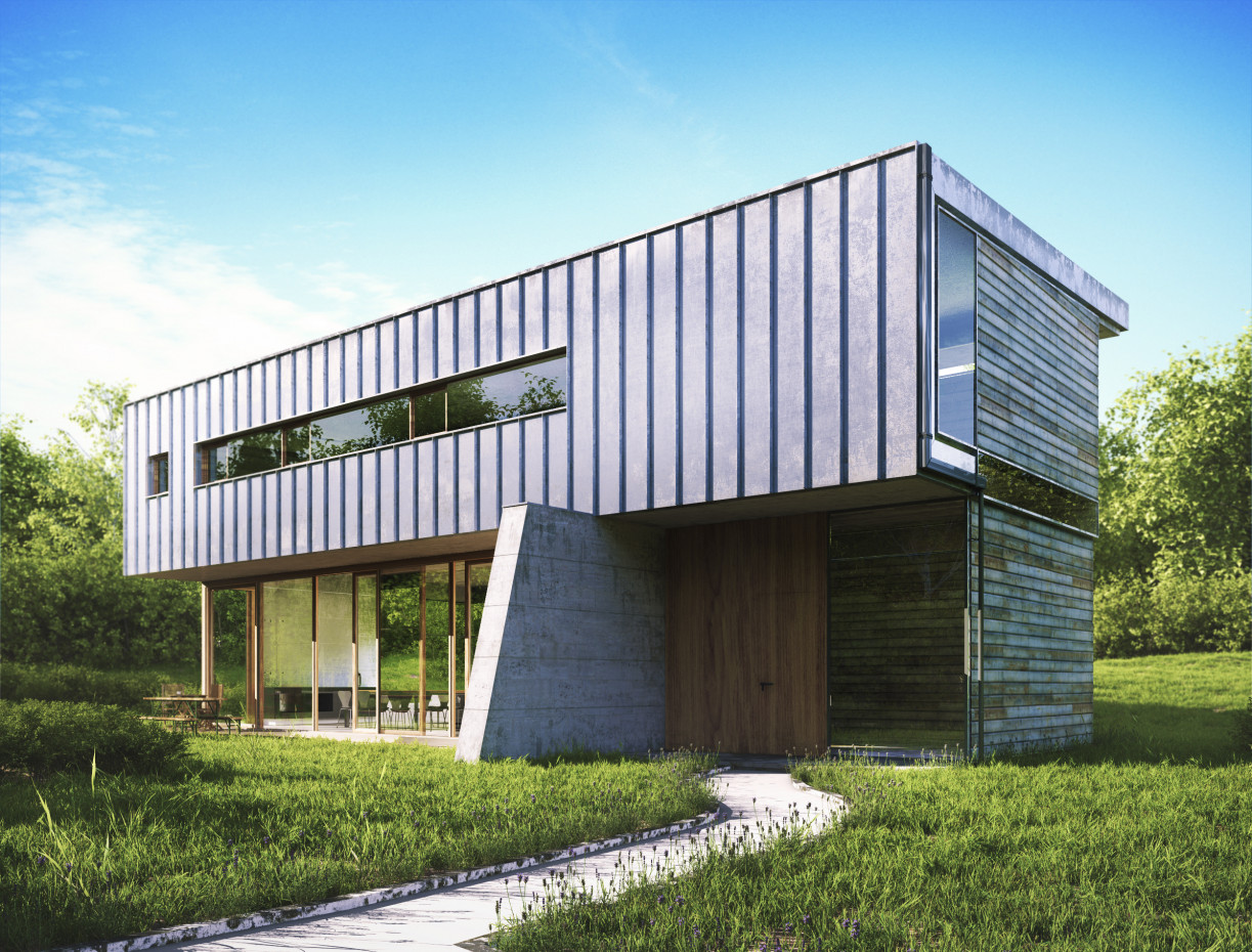 Due piani casa di campagna in 3d max vray 3.0 immagine