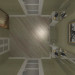 Stairs in a house with attic. in 3d max vray image