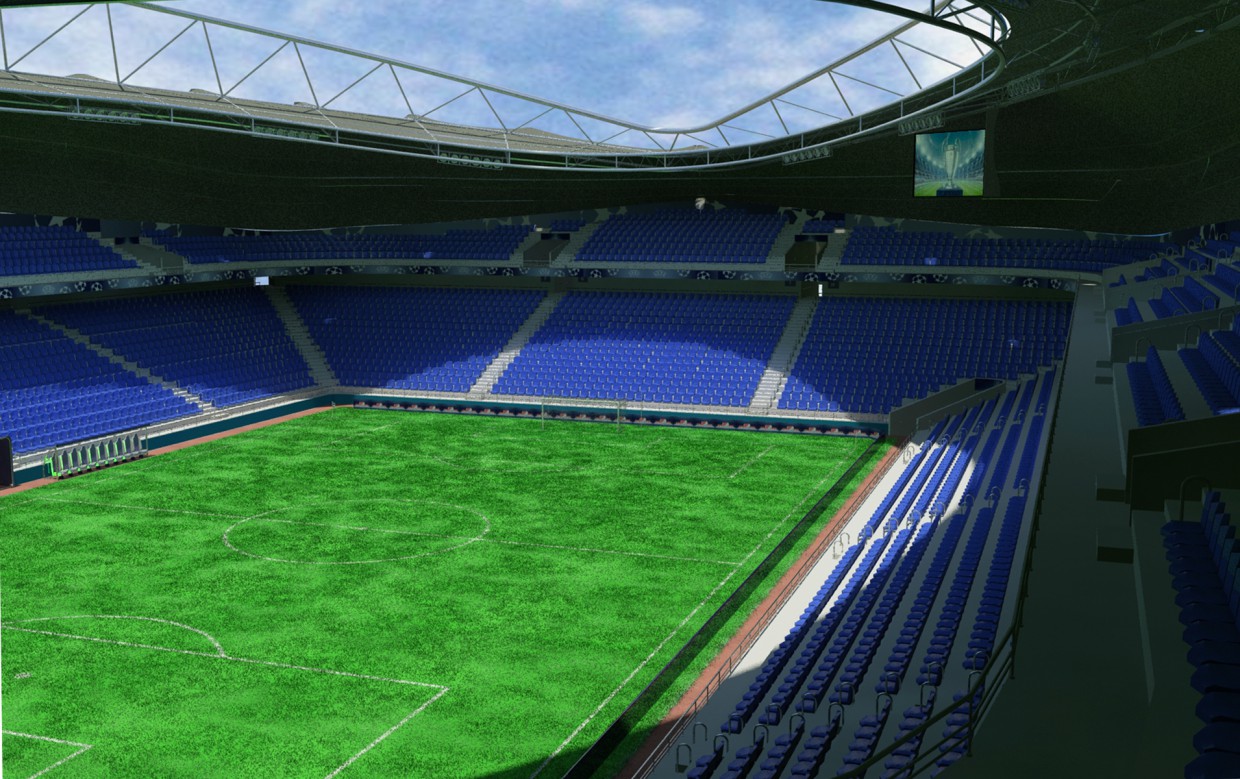 Estadio imagen de Estadio en 3d max mental ray