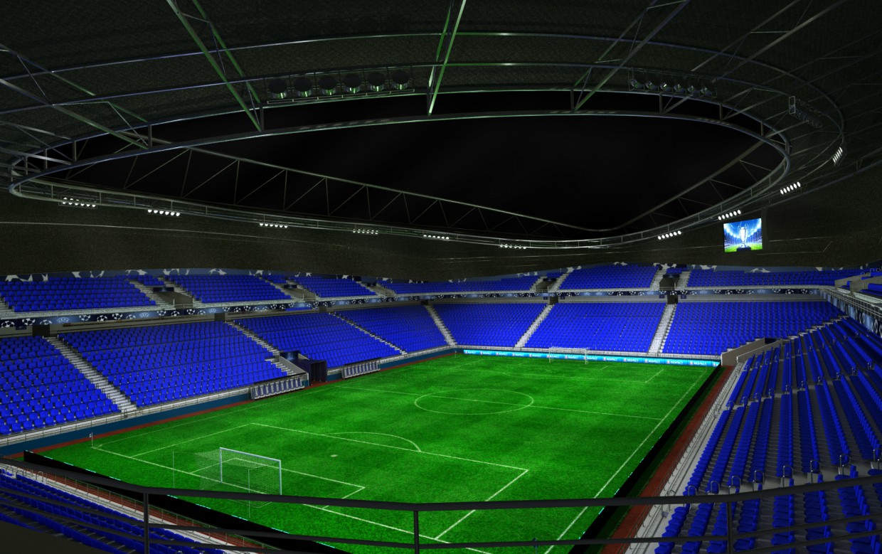 Estadio imagen de Estadio en 3d max mental ray