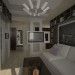 Living room, two options in 3d max vray image