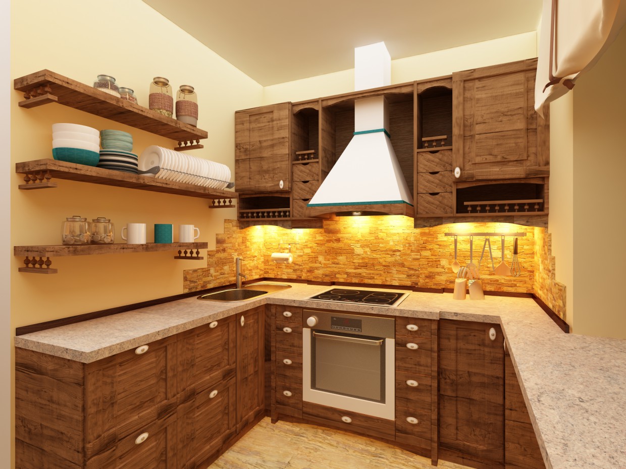 imagen de Cocina en 3d max vray