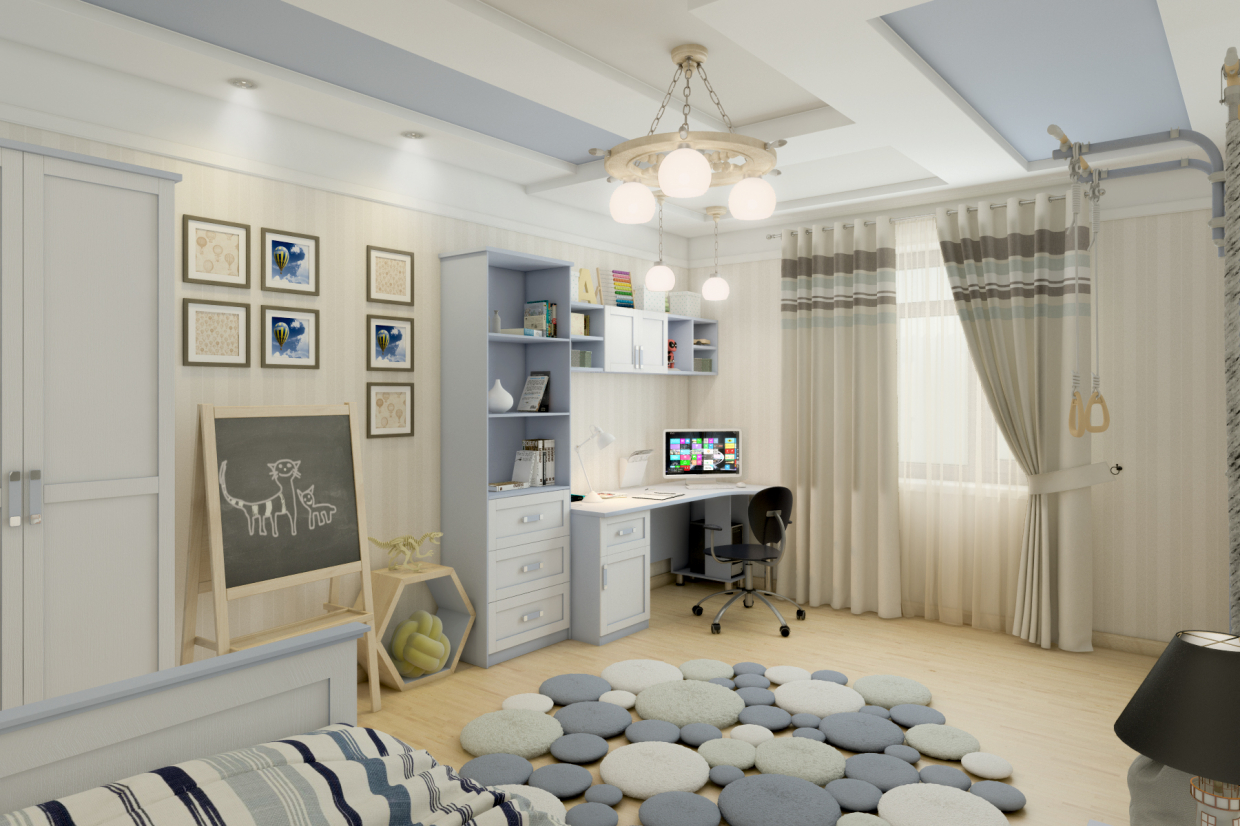 Детская комната в 3d max vray 3.0 изображение
