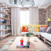 living room in 3d max corona render image