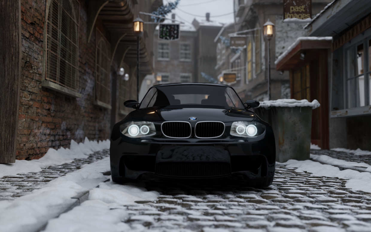 bmw in Blender cycles render resim