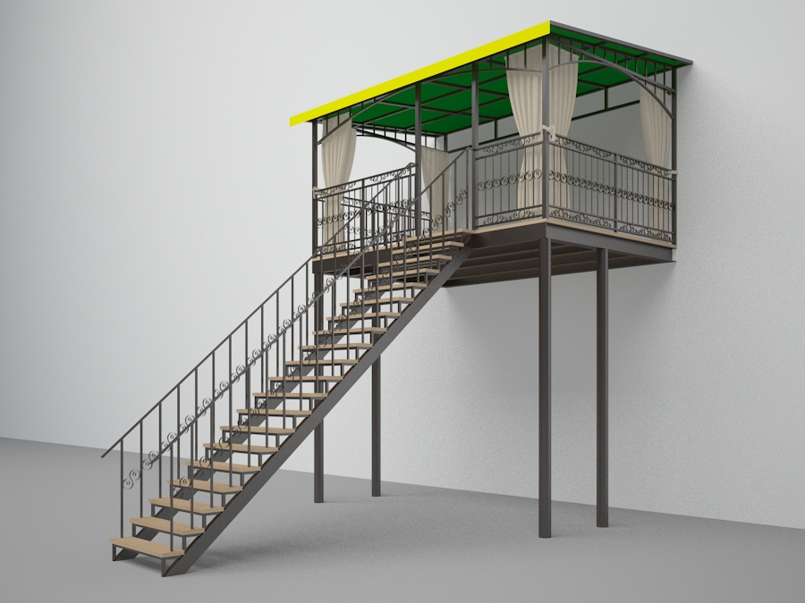 Balcony Balcony in 3d max vray 2.5 image