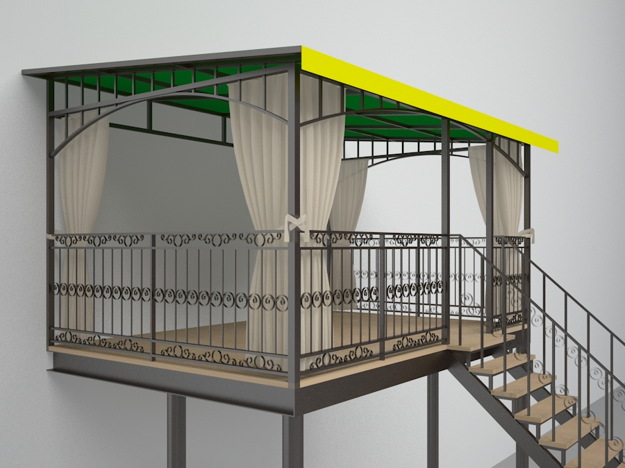 Balcony Balcony in 3d max vray 2.5 image