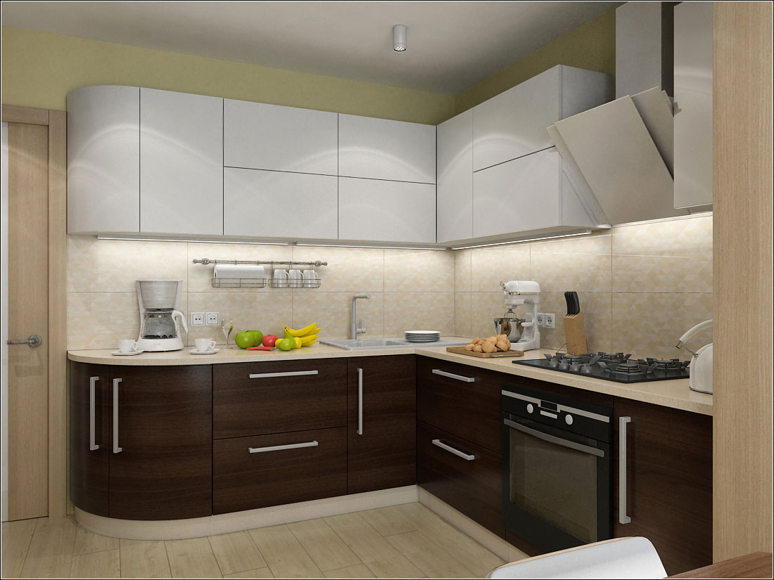 Дизайн интерьера кухни в Киеве в 3d max vray 1.5 изображение