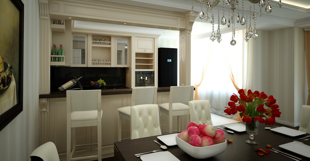 Кухня Кухня в 3d max vray зображення