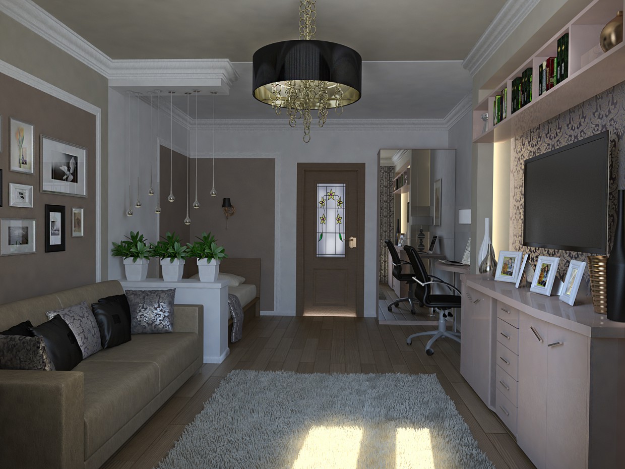 room in 3d max vray image