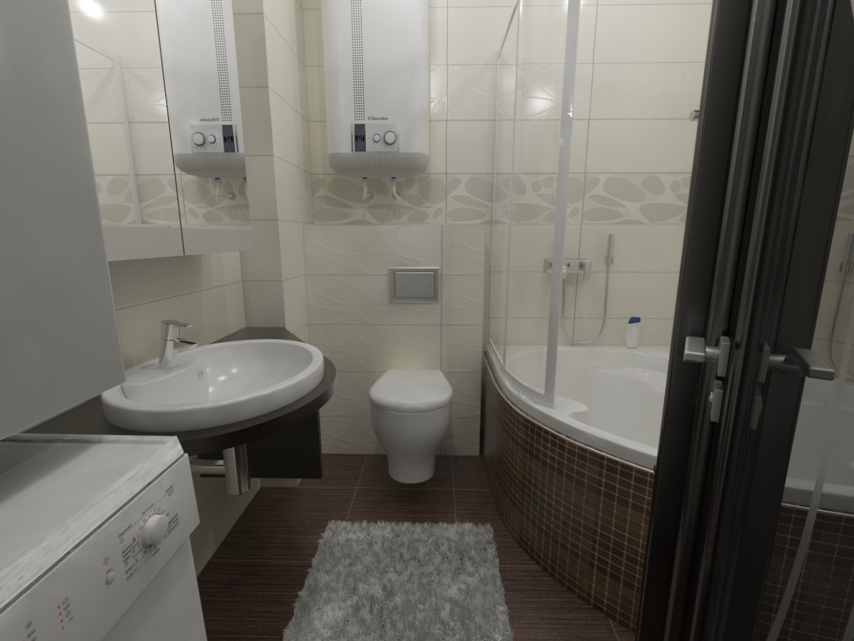salle de bain (très Makhan'kov) dans 3d max vray image