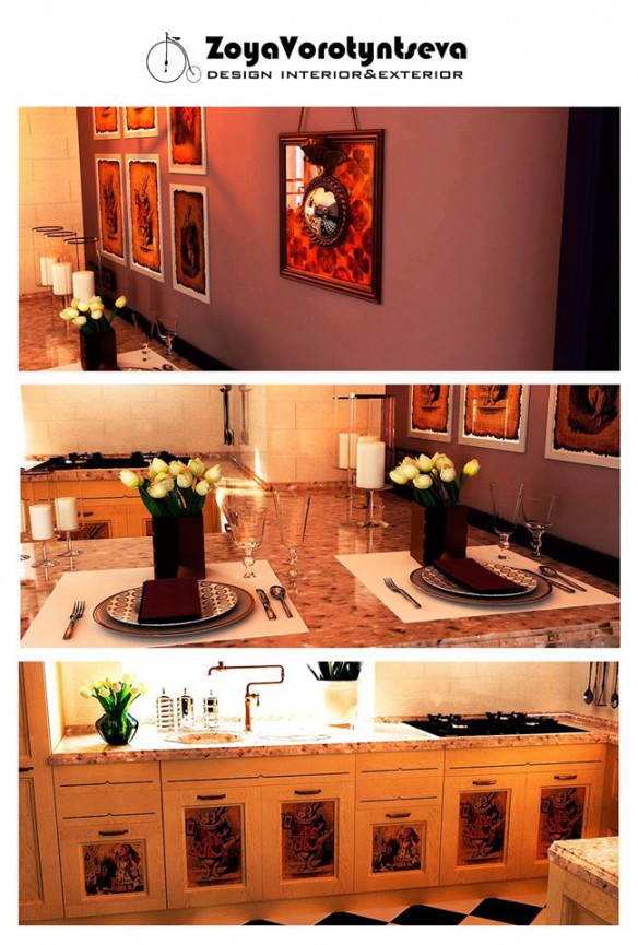 La cocina de Alicia imagen de La cocina de Alicia en 3d max vray 2.5
