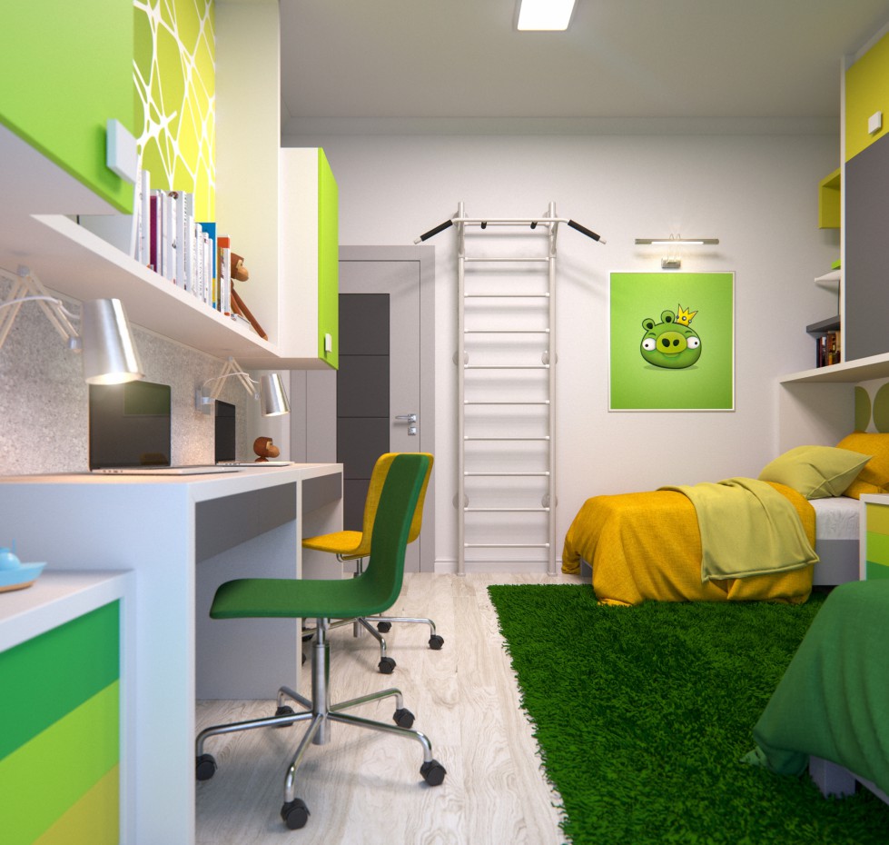 The Green children The Green children in 3d max corona render image
