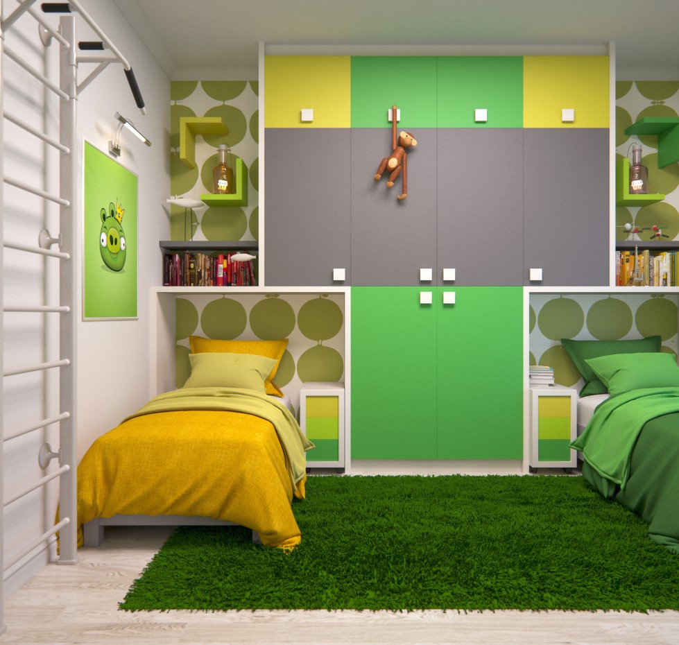 The Green children The Green children in 3d max corona render image
