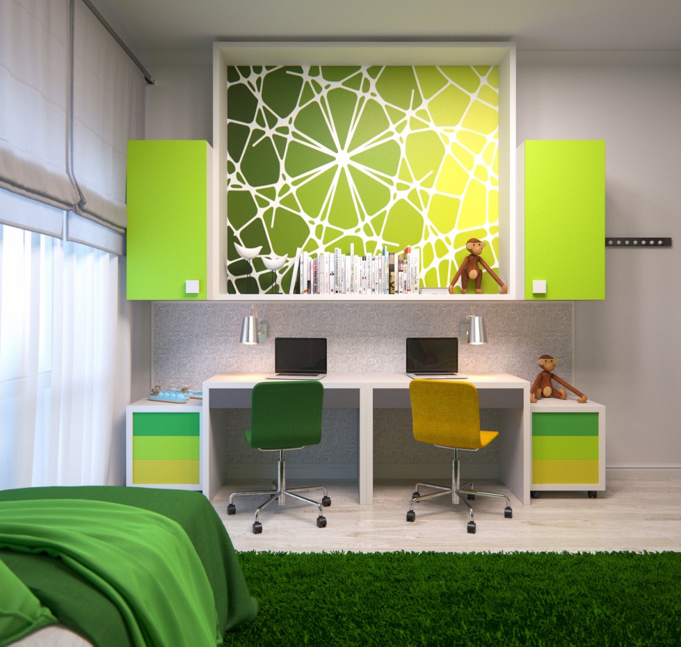 The Green children The Green children in 3d max corona render image