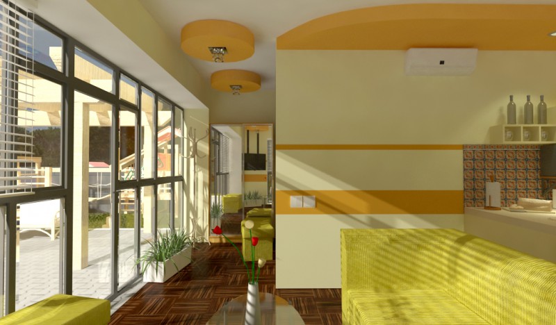 Cocina con pasillo compromiso imagen de Cocina con pasillo compromiso en 3d max vray 1.5