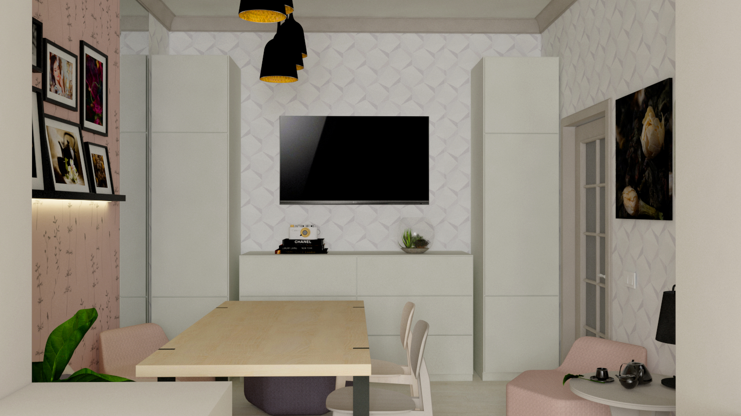 Cuisine salle à manger dans SketchUp vray 3.0 image