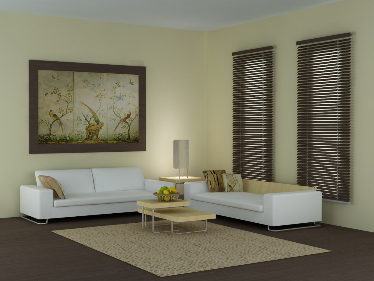 simple interior in 3d max vray image