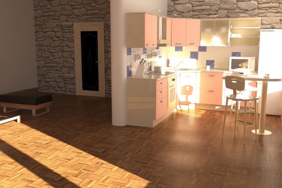 Studio in 3d max vray 3.0 Bild