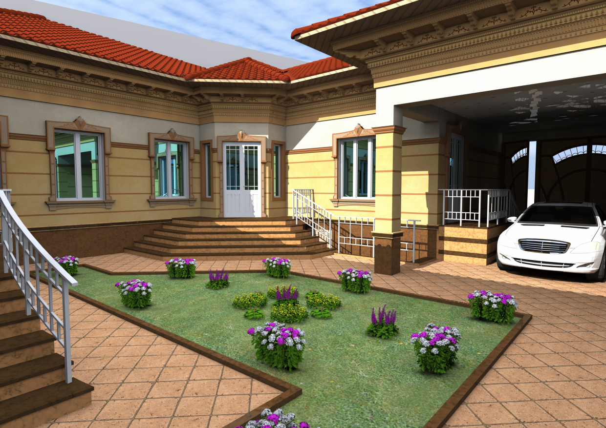 Modern Tajik courtyard "Ҳавлия тоҷикӣ" Modern Tajik courtyard "Ҳавлия тоҷикӣ" in ArchiCAD Other image
