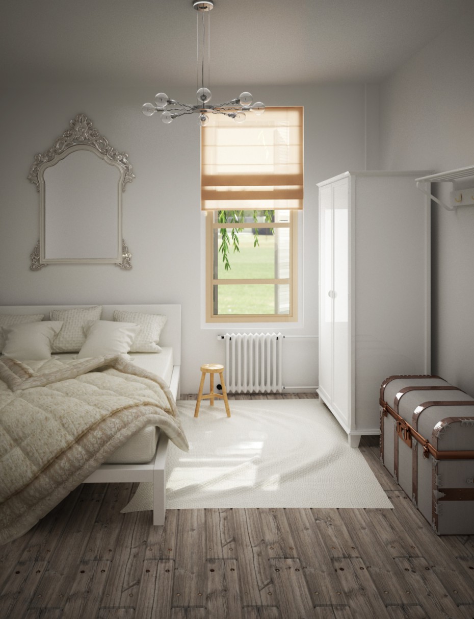 Chambre à coucher dans 3d max vray 2.0 image