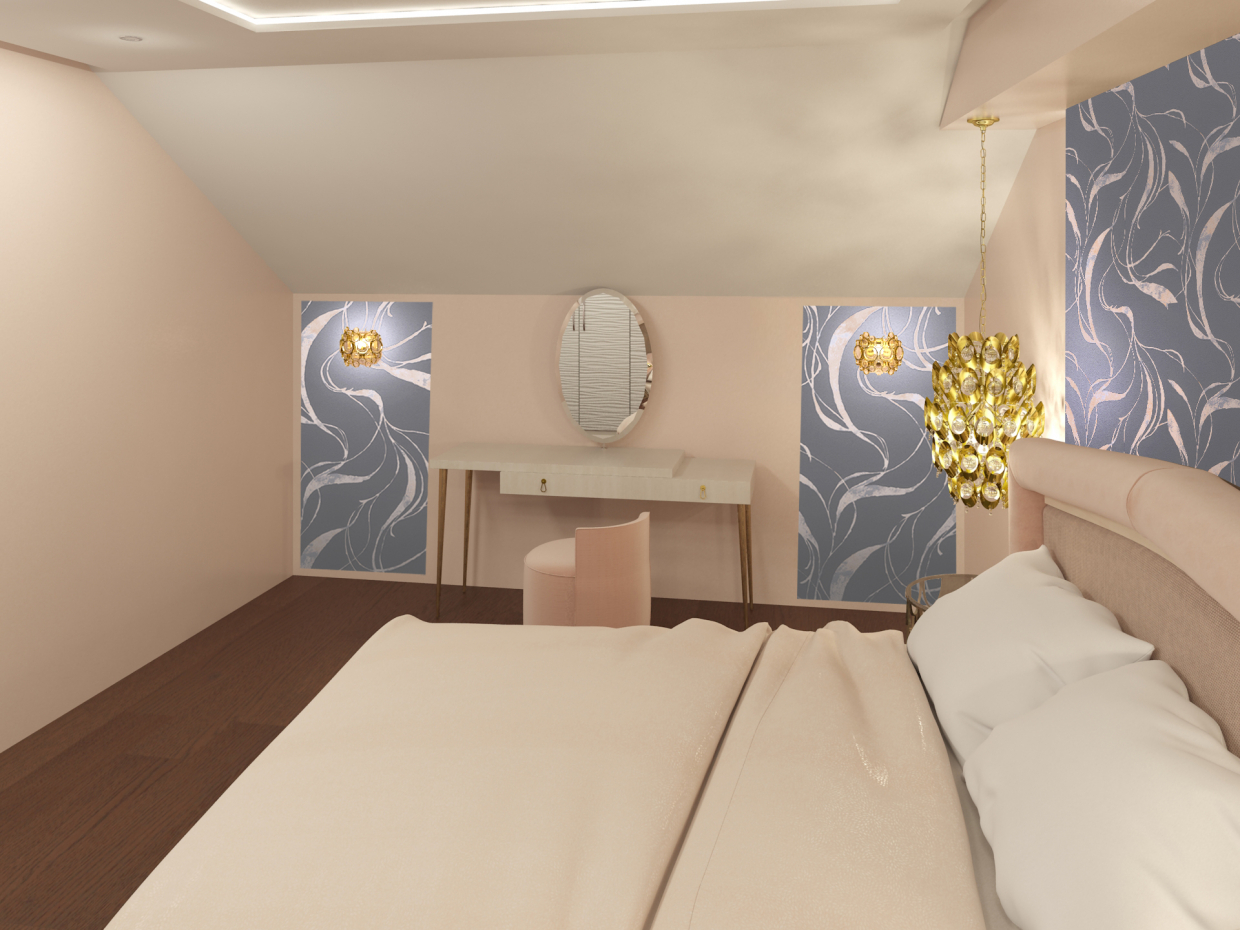 imagen de Dormitorio en 3d max vray 3.0