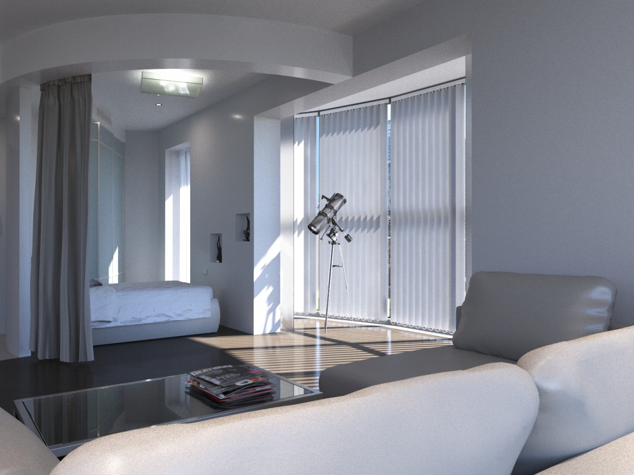 Round apartment in St. Petersburg Round apartment in St. Petersburg in 3d max corona render image