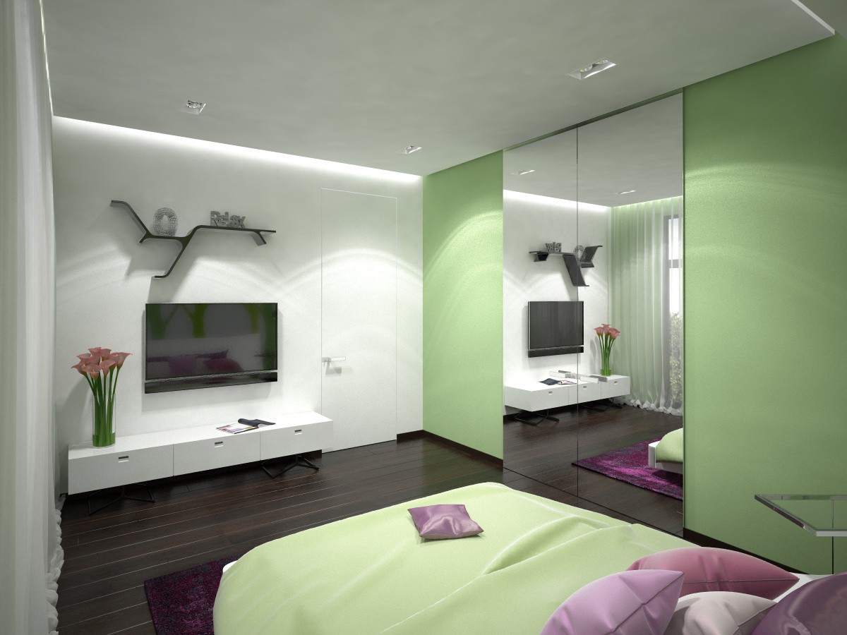 Schlafzimmer in 3d max vray Bild