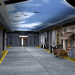 декораційне оформлення транспортного коридору кіностудії Кінополіс в СПб в 3d max corona render зображення
