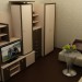 छोटी सी रहने वाले कमरे 3d max vray में प्रस्तुत छवि