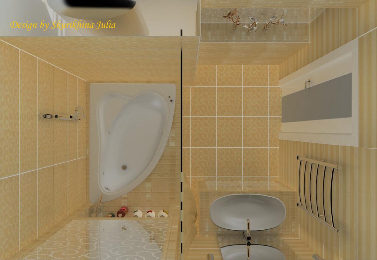 Ванная комната Ванная комната в 3d max vray изображение