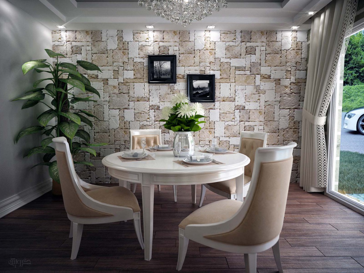 Dining-room in 3d max vray image