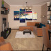 Вітальня + кухня в хрущовці в 3d max vray зображення